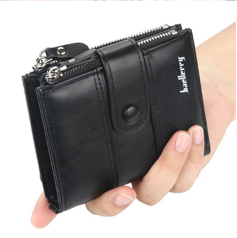 Double Zipper Short Balebaily Wallet for Men