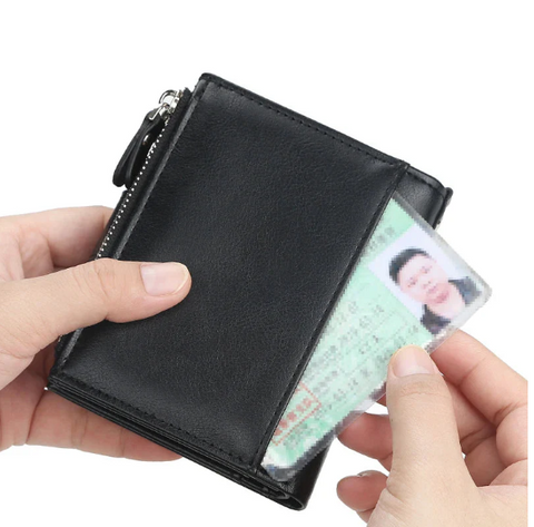 Double Zipper Short Balebaily Wallet for Men