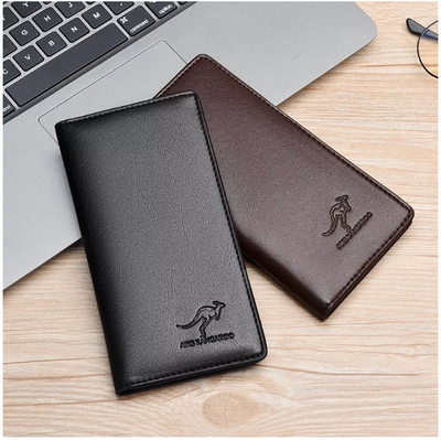 Kangro Brand Vintage PU Leather Long Wallet for Men