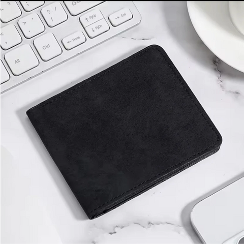 Slim Short Horizontal Wallet for Men | Minimalist Leather Card Holder
