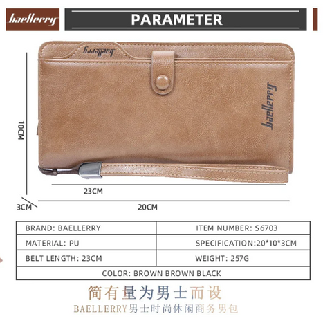 Baellery Long with Extra Cardholder Wallet Purse for Unisex