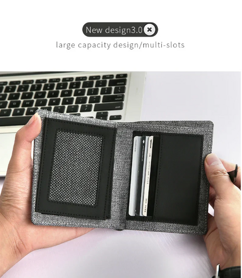 CarrKen Brand Slim Nylon Cloth Wallet and Multicardholder for Men