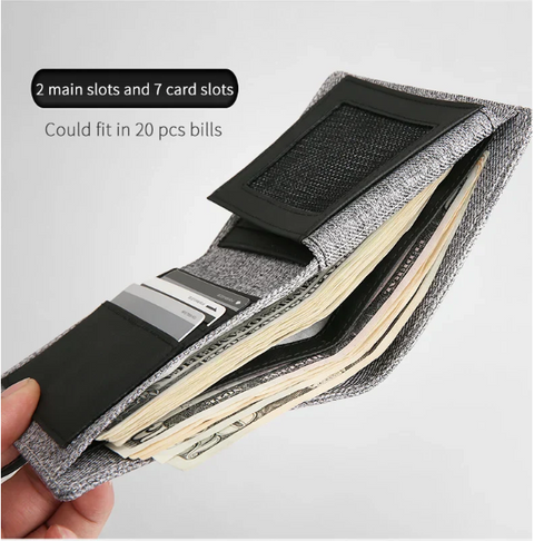 CarrKen Brand Slim Nylon Cloth Wallet and Multicardholder for Men