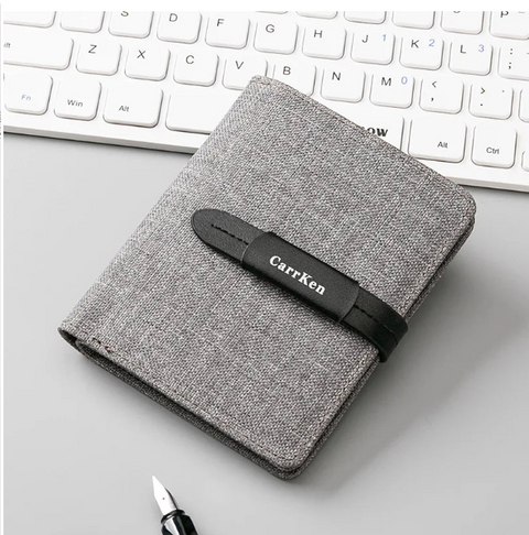 CarrKen Brand Slim Nylon Cloth Wallet and Multicardholder for Men