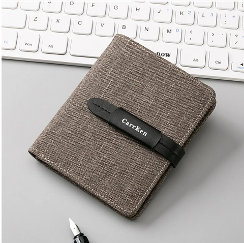 CarrKen Brand Slim Nylon Cloth Wallet and Multicardholder for Men