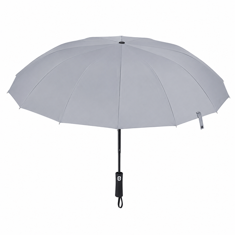 Premium Automatic Foldable Umbrella – Grey Compact Rain & Sun Protection Umbrella