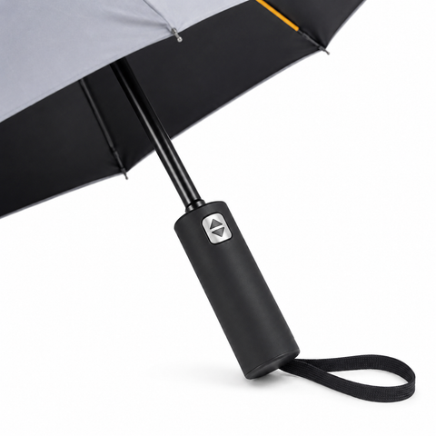 Premium Automatic Foldable Umbrella – Grey Compact Rain & Sun Protection Umbrella